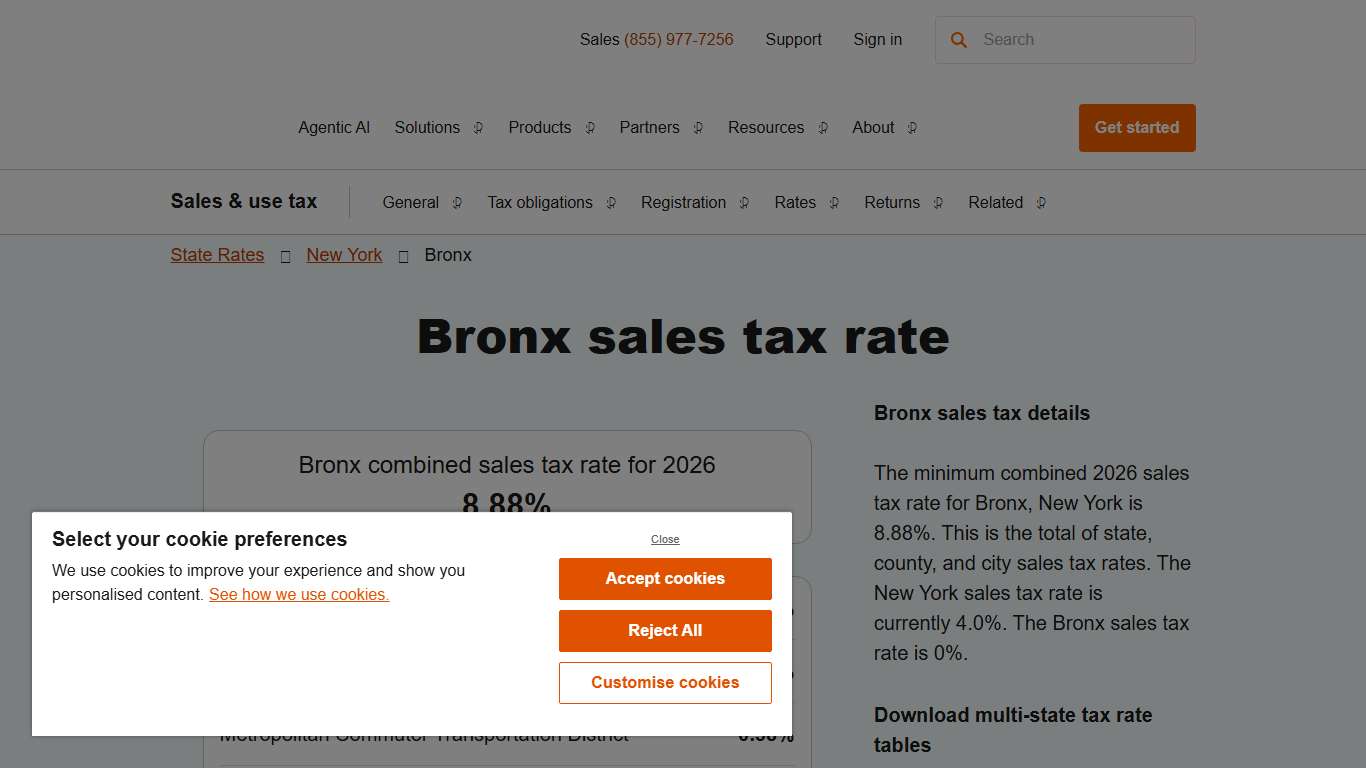 2026 Bronx County Sales Tax Rate - Avalara