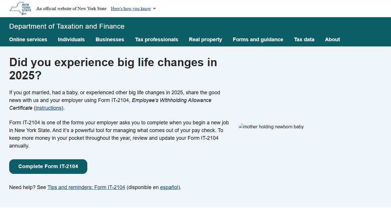 Department of Taxation and Finance